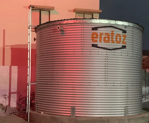 40,000 litres Zincalume Tank installed at Gujarat

