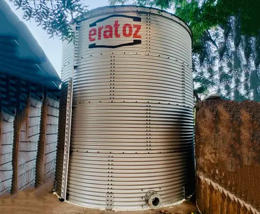 53KL Zincalume Tank installed